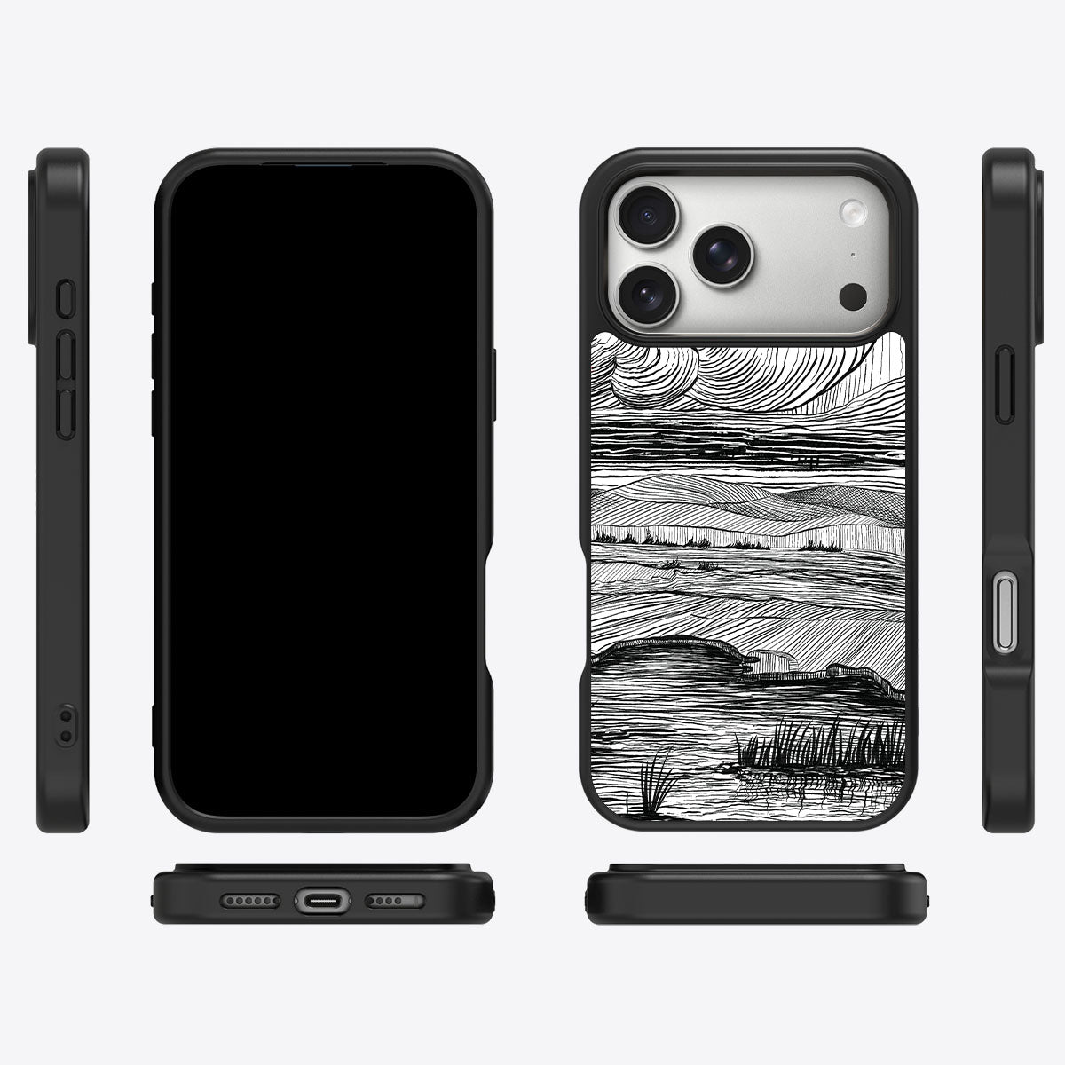 Linear Landscape - iPhone 17 Pro Case #case type_core (magsafe), #case type_core (non magsafe)