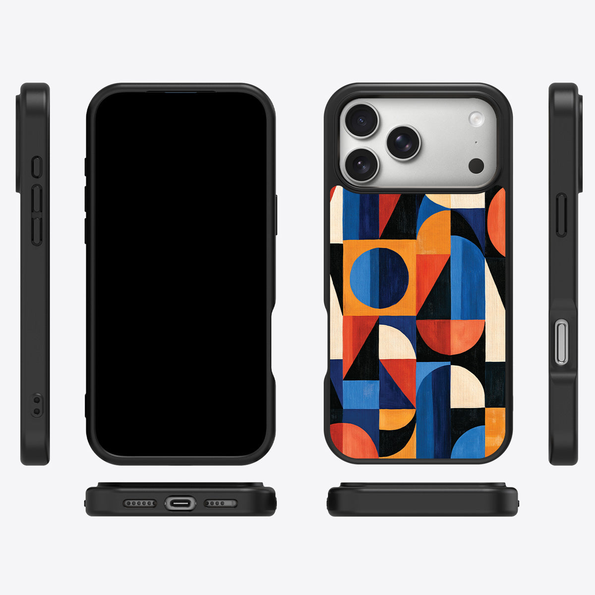 Modernist Muse iPhone 17 Pro case cover – multi-angle view