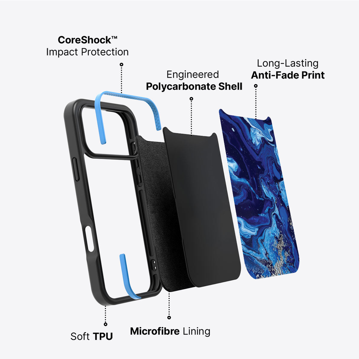 Mystic Waters - iPhone 17 Pro Case #case type_core (non magsafe)