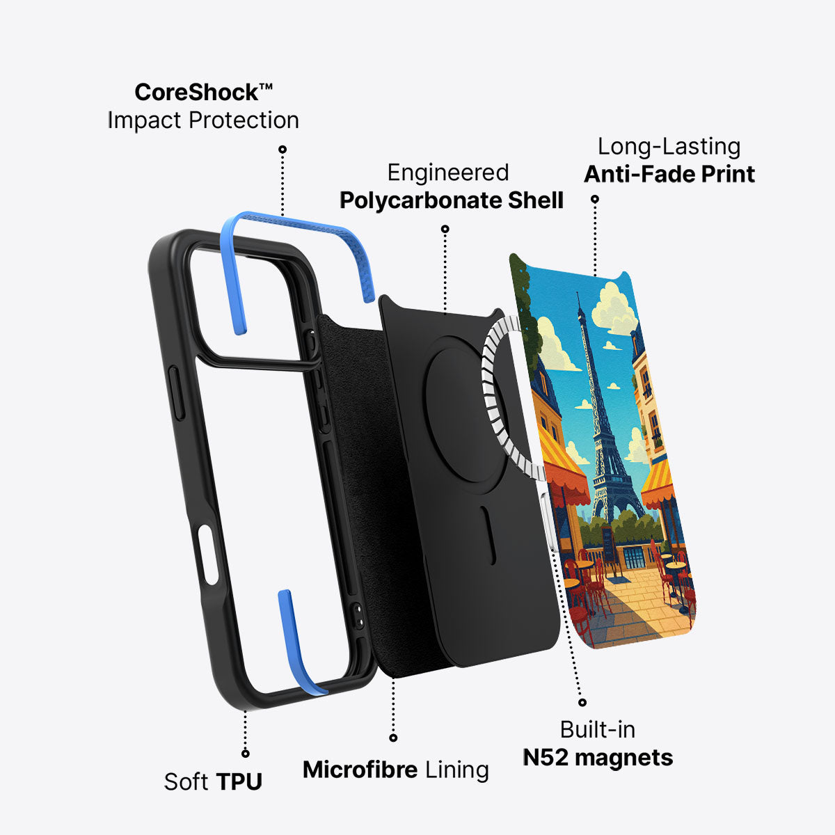 Paris - iPhone 17 Pro Case #case type_core (magsafe)