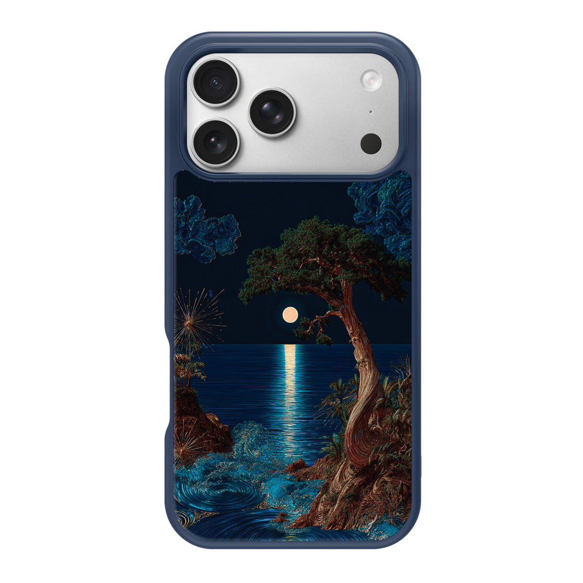 Quiet Moon design back view – iPhone 17 Pro case