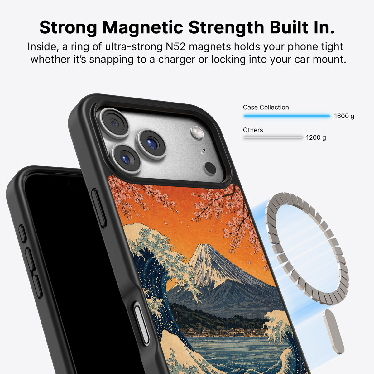 iPhone 17 Pro MagSafe case – Sakura Coast design