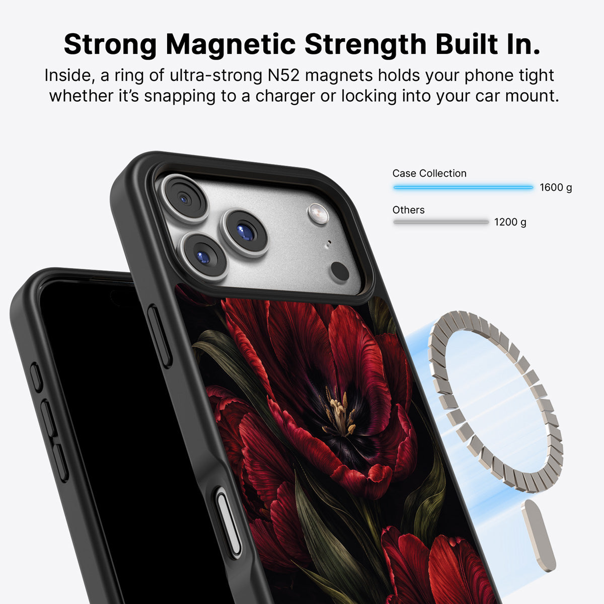 iPhone 17 Pro MagSafe case – Scarlet Hour design