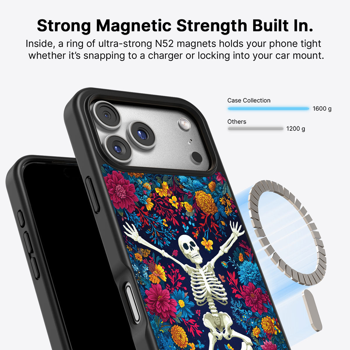 iPhone 17 Pro Case with MagSafe – Skeleton Garden