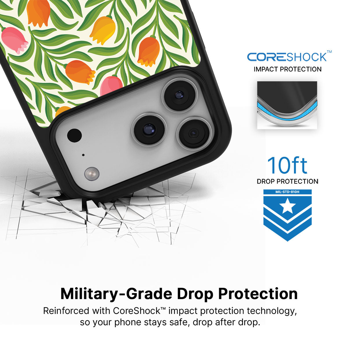 Spring Tulips - iPhone 17 Pro Case #case type_core (magsafe), #case type_core (non magsafe)