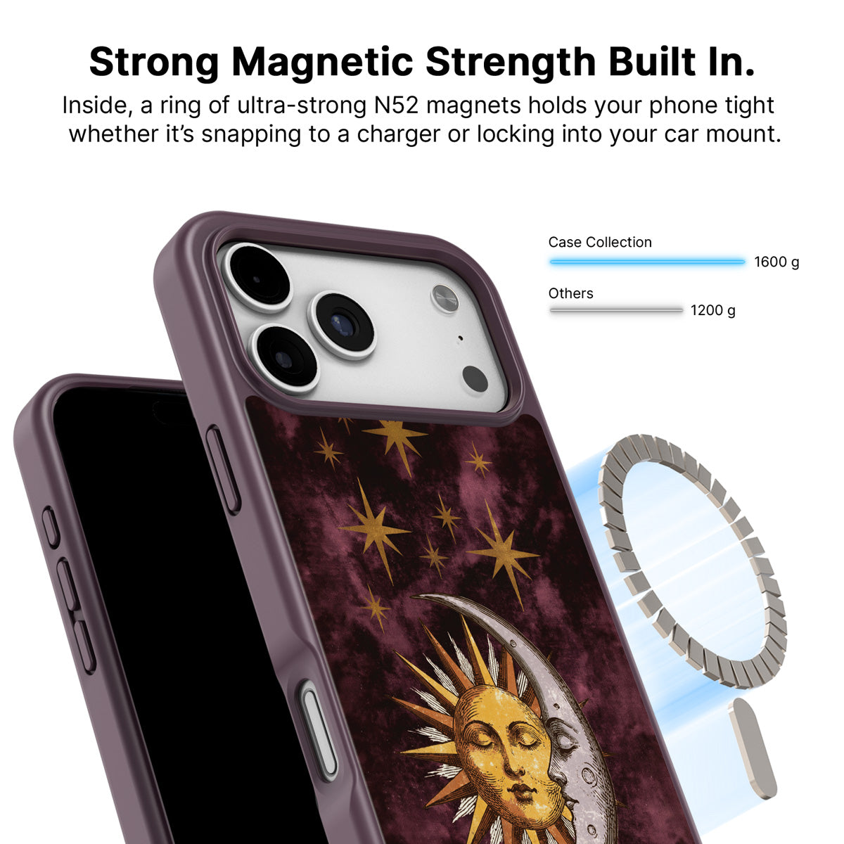 iPhone 17 Pro MagSafe case – Sun and Moon design