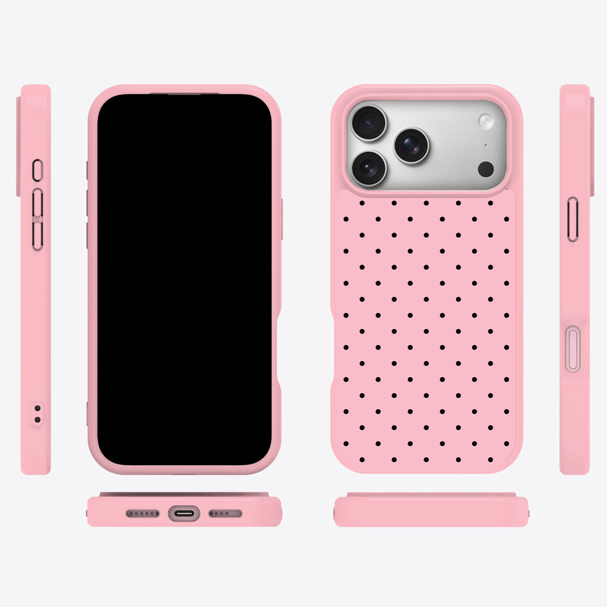 Veloria iPhone 17 Pro case cover – multi-angle view
