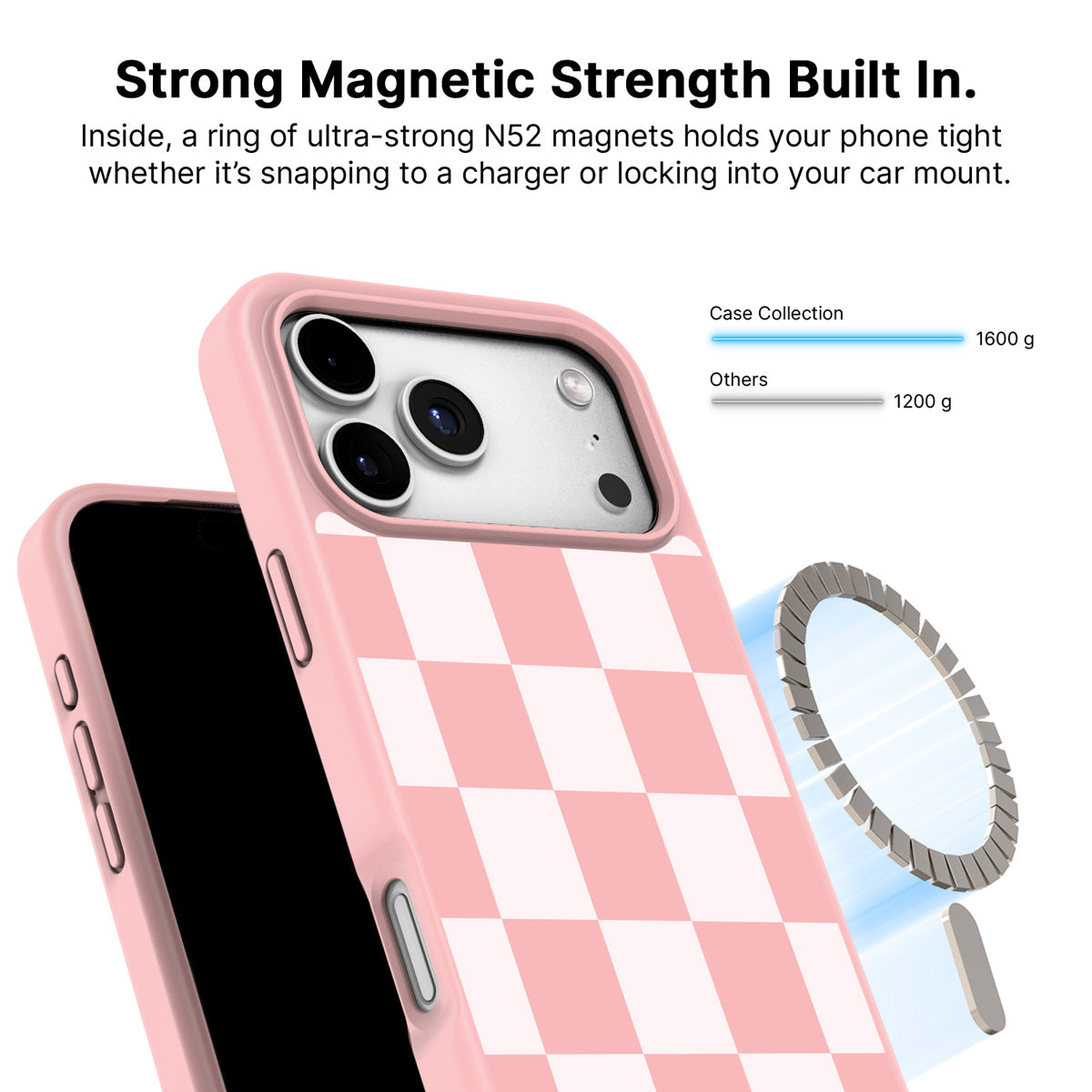 iPhone 17 Pro Max MagSafe case – Ballet Tile design