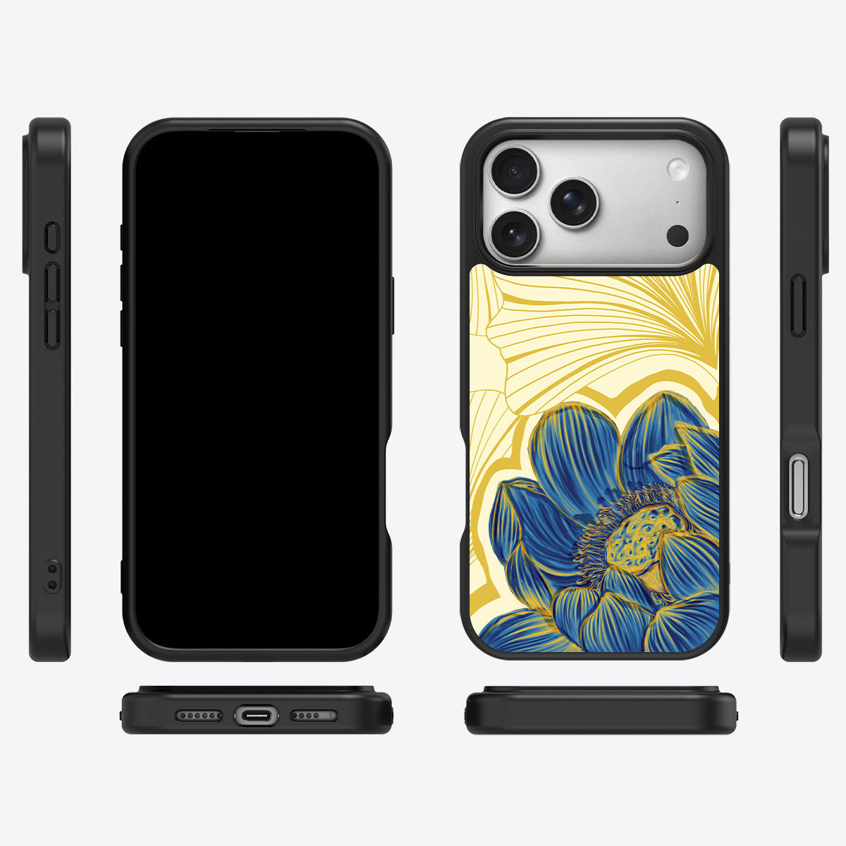 Blue Lotus - iPhone 17 Pro Max Case #case type_core (magsafe), #case type_core (non magsafe)