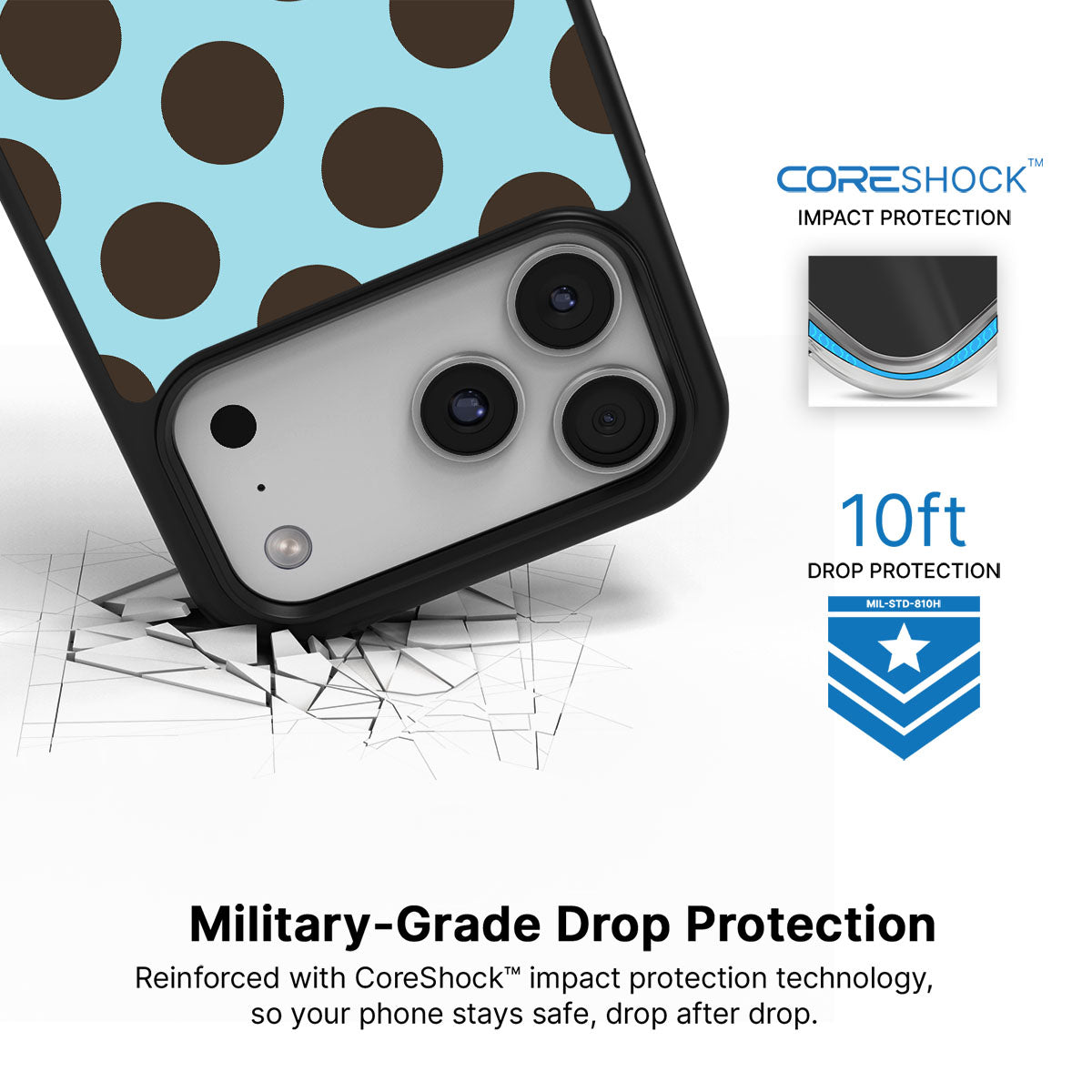 Blue Mocha - iPhone 17 Pro Max Case #case type_core (magsafe), #case type_core (non magsafe)