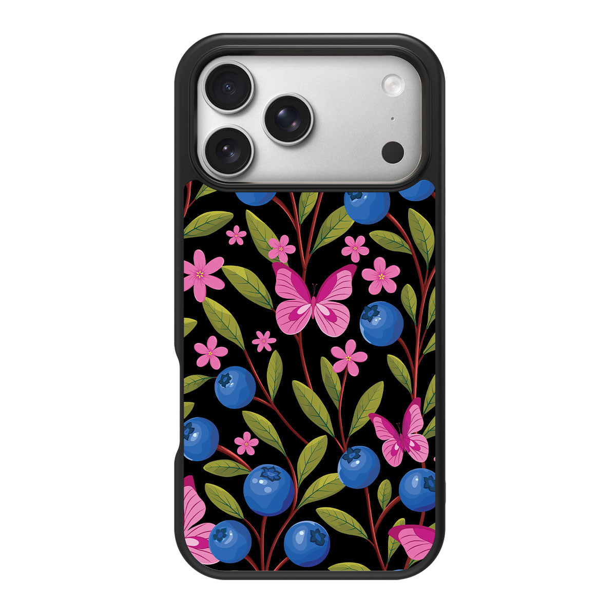Blueberry Butterflies - iPhone 17 Pro Max Case #case type_core (magsafe), #case type_core (non magsafe)