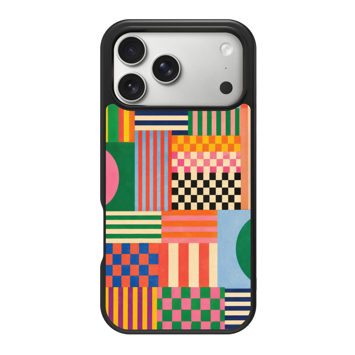 Carnival Quilt design back view – iPhone 17 Pro Max case