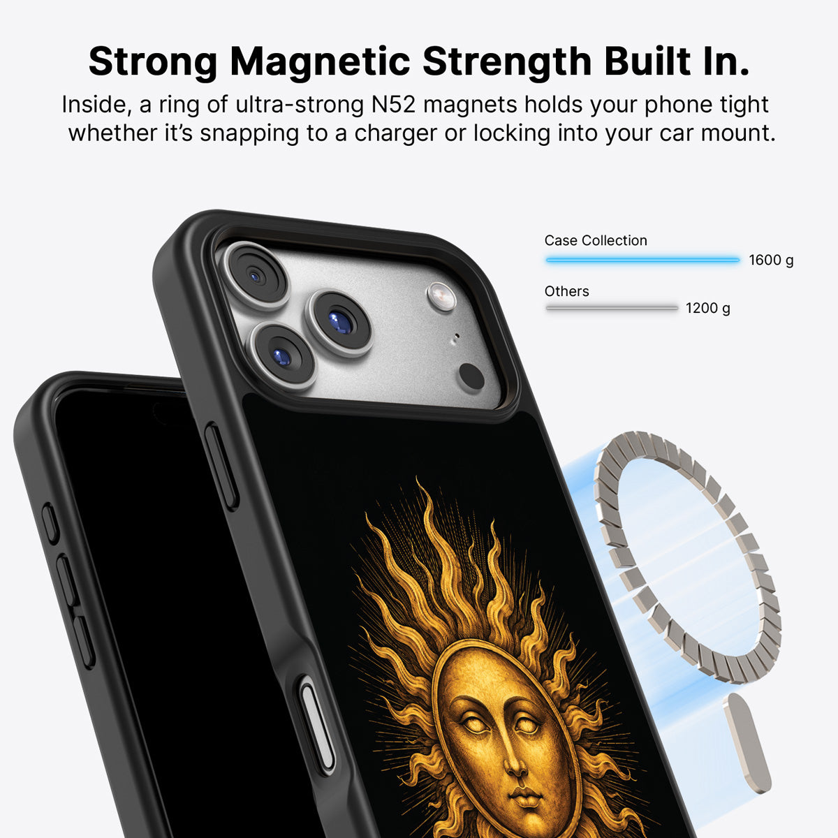 iPhone 17 Pro Max MagSafe case – Celestial Sun design