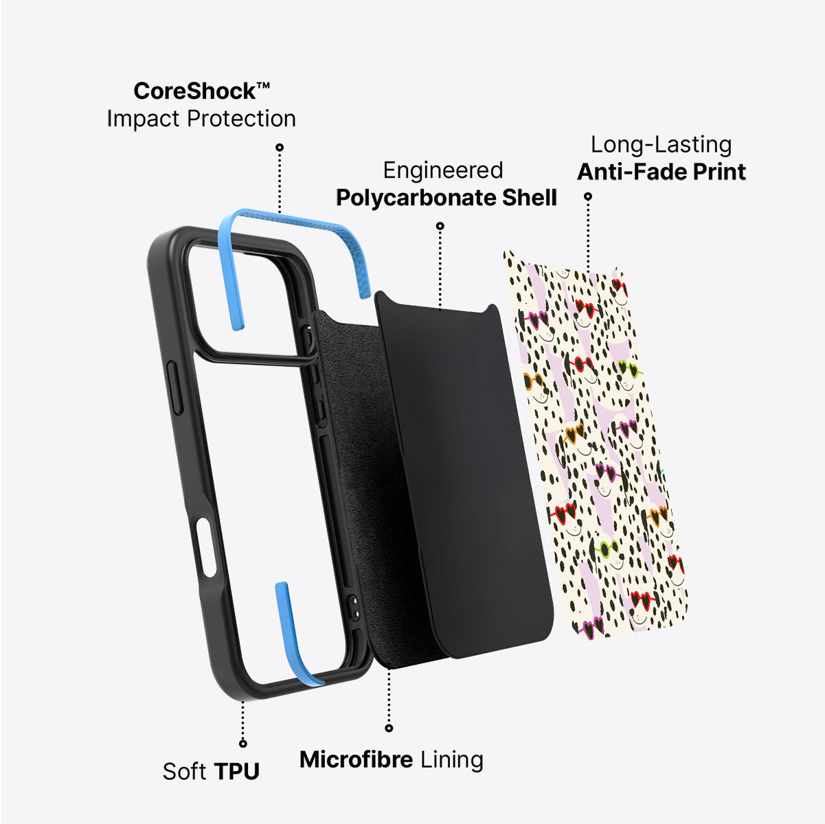 Dalmatian Dog - iPhone 17 Pro Max Case #case type_core (non magsafe)