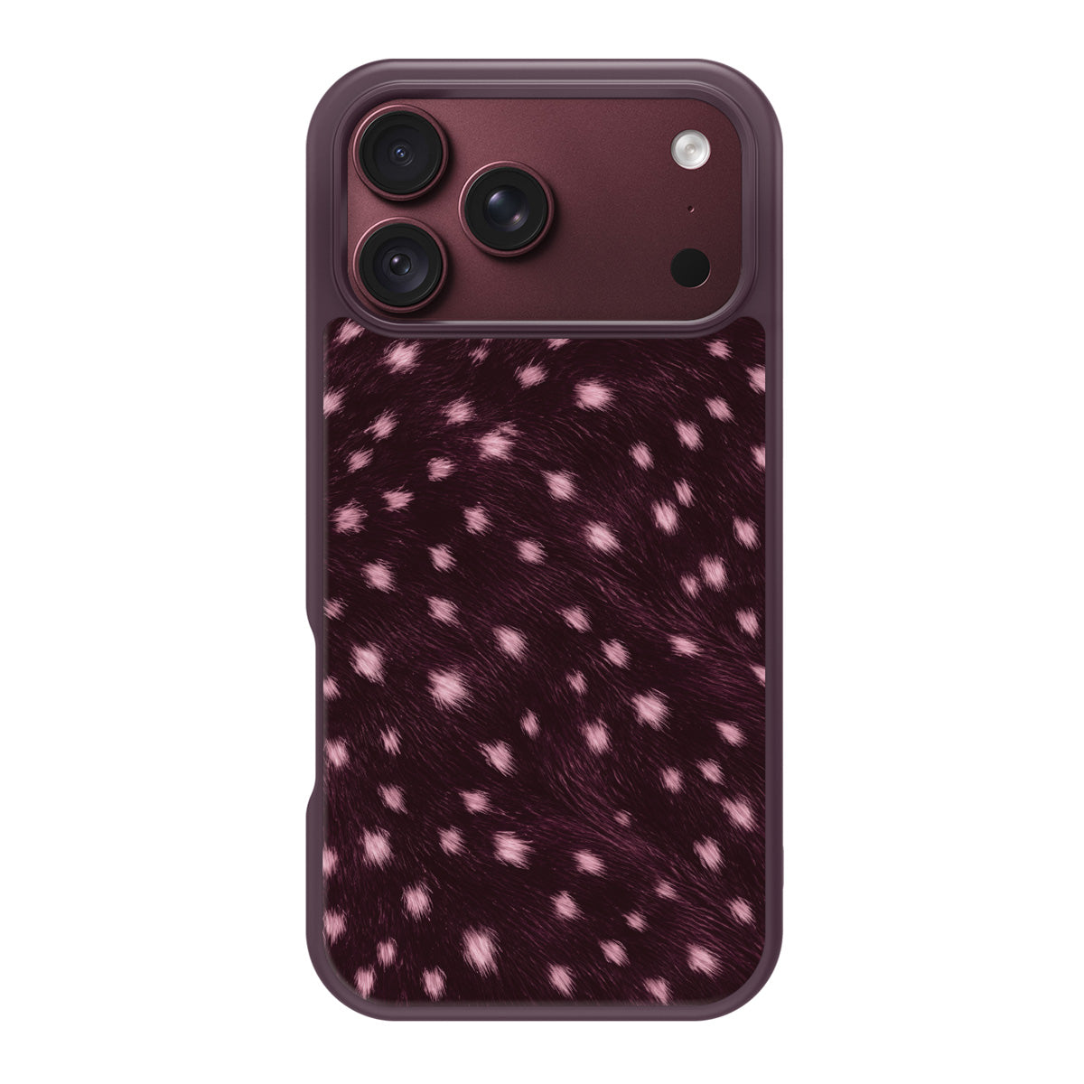 Fawn Spots design back view – iPhone 17 Pro Max case