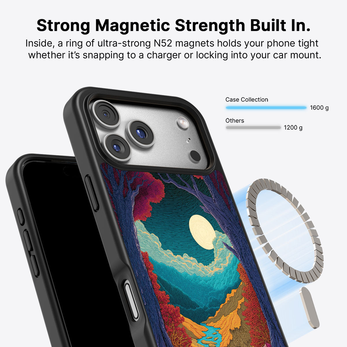 Celestial Designer iPhone 17 Pro Max Case – Harvest Moon | MagSafe