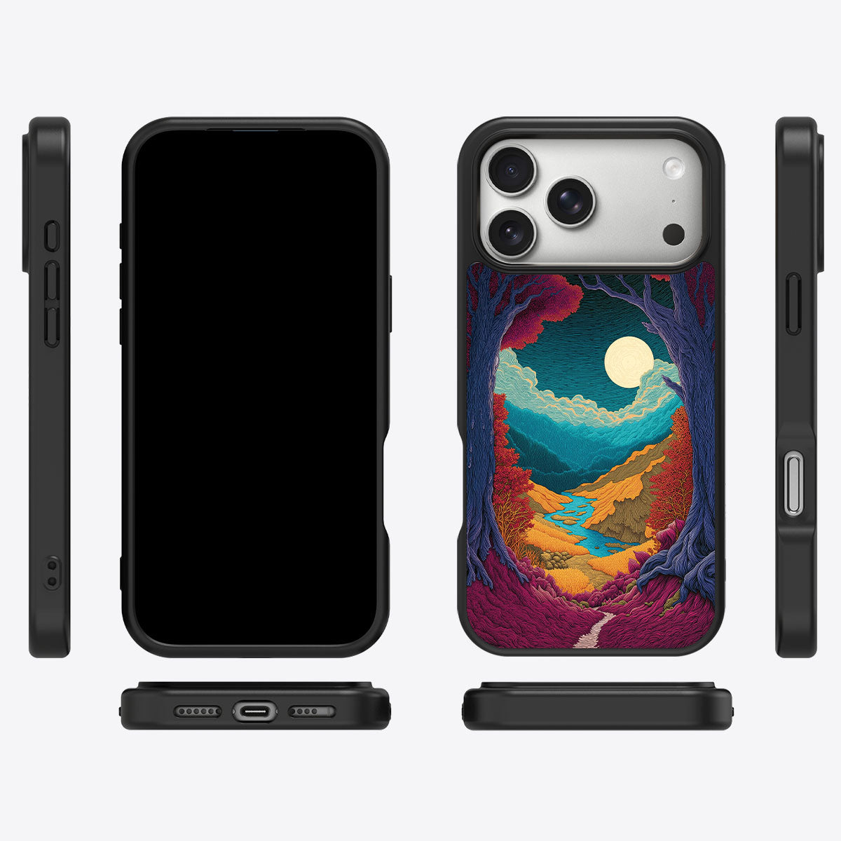 Celestial Designer iPhone 17 Pro Max Case – Harvest Moon | MagSafe