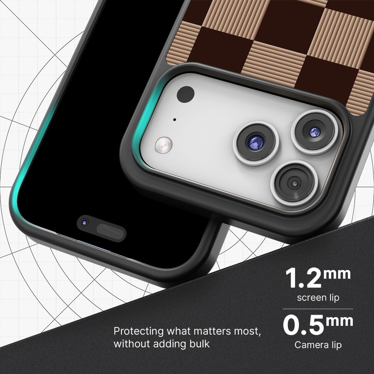 Latte Check - iPhone 17 Pro Max Case  #case type_core (magsafe), #case type_core (non magsafe)