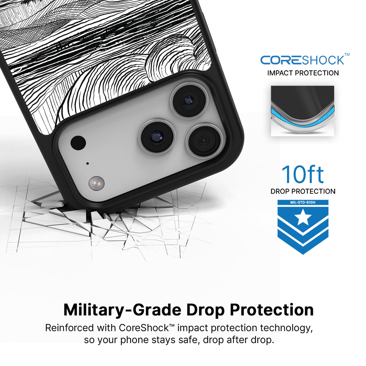 Linear Landscape - iPhone 17 Pro Max Case #case type_core (magsafe), #case type_core (non magsafe)