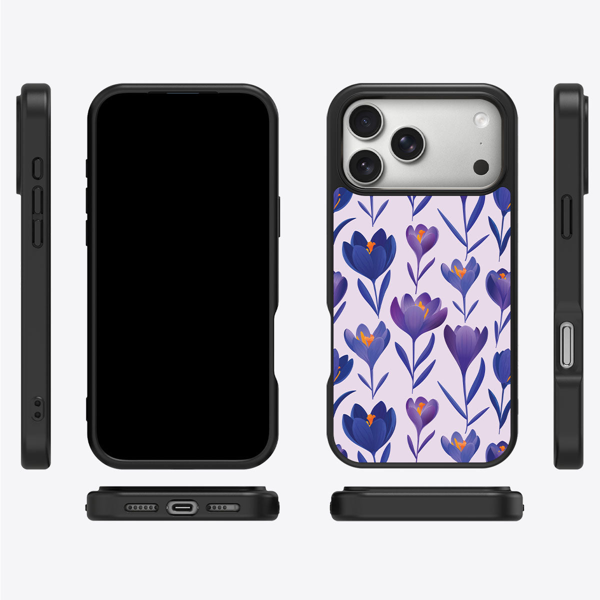 Midnight Crocus - iPhone 17 Pro Max Case #case type_core (magsafe), #case type_core (non magsafe)