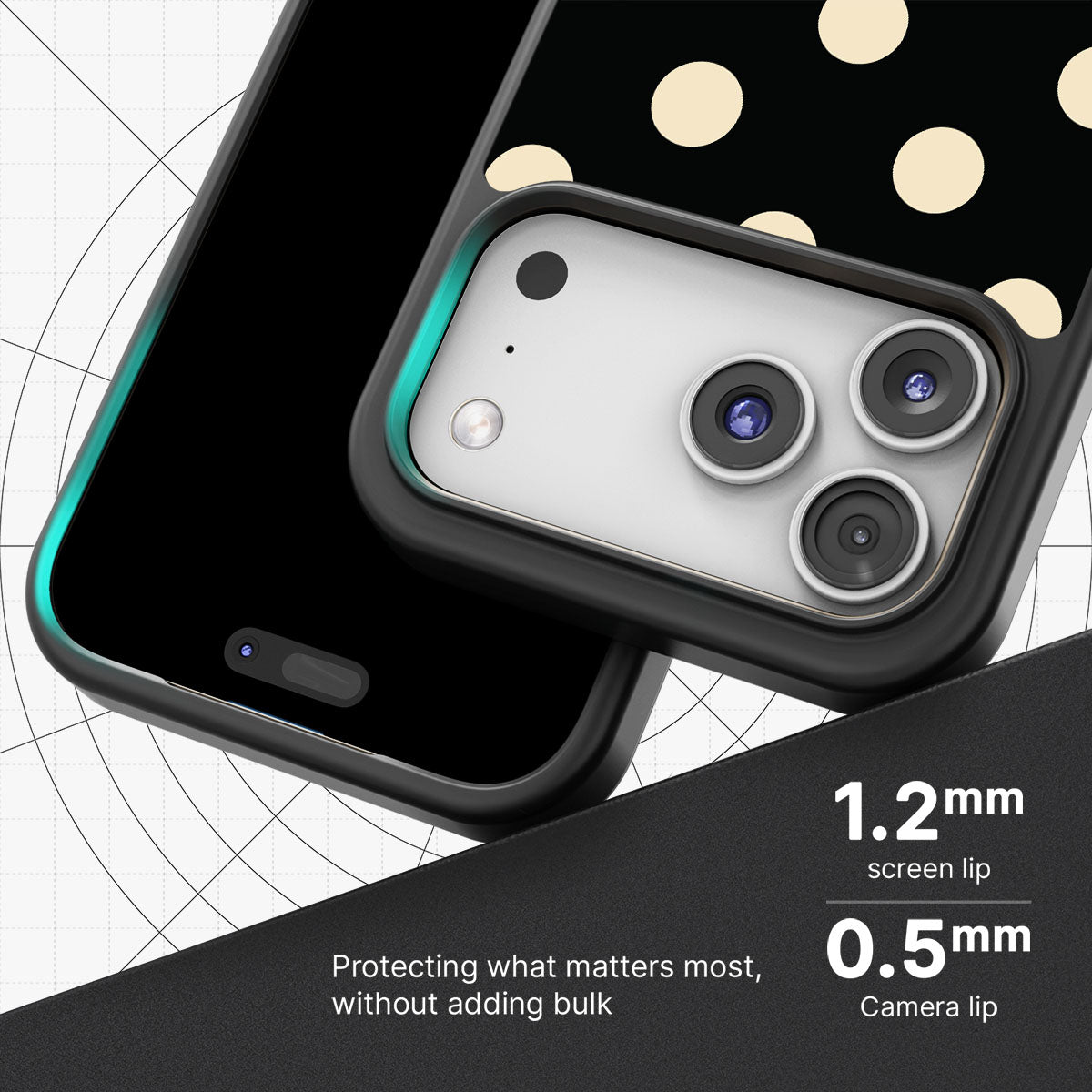 Noir Cream - iPhone 17 Pro Max Case #case type_core (magsafe), #case type_core (non magsafe)