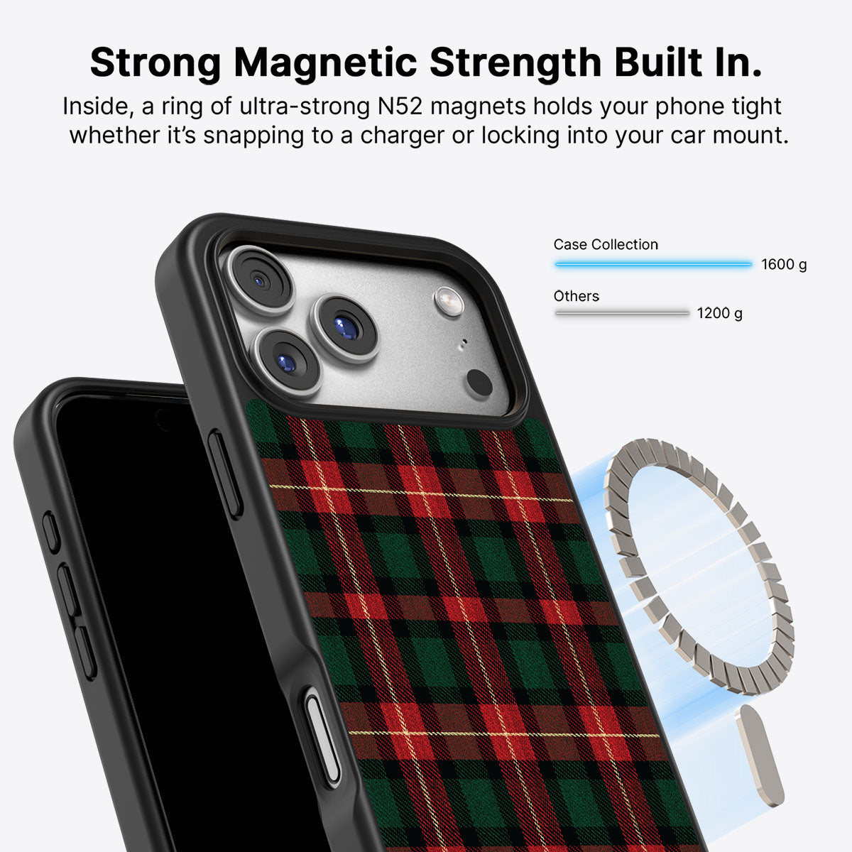 CASETiFY iPhone17 ケース Holiday Tartan Checkered iPhone 17 Pro Max Case – Royal Tartan