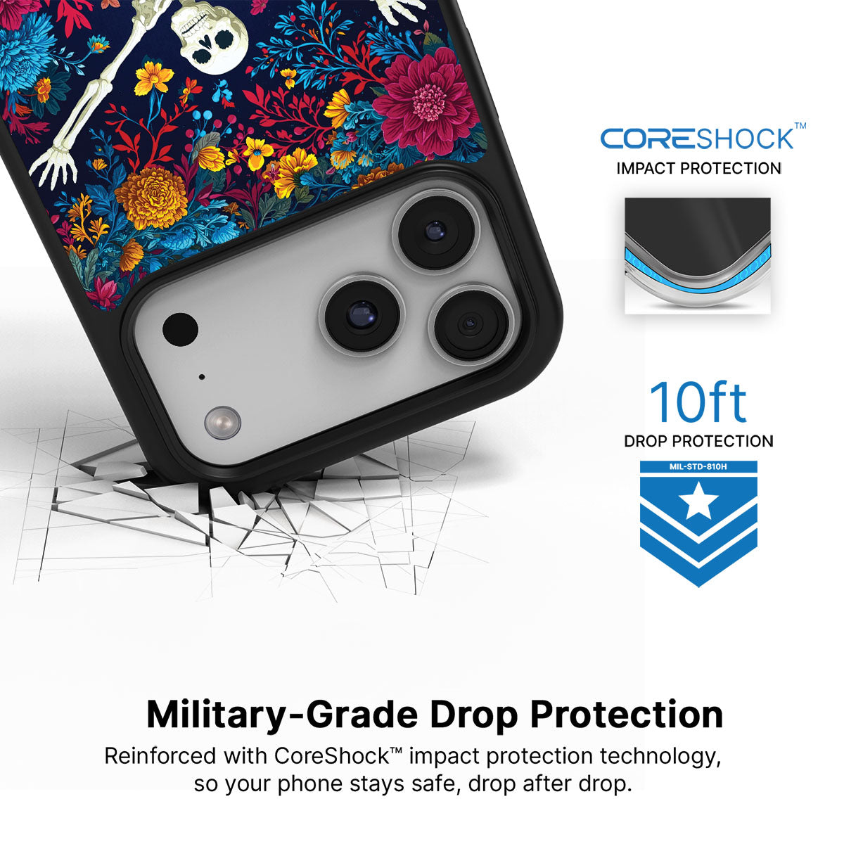 iPhone 17 Pro Max Case with MagSafe – Skeleton Garden