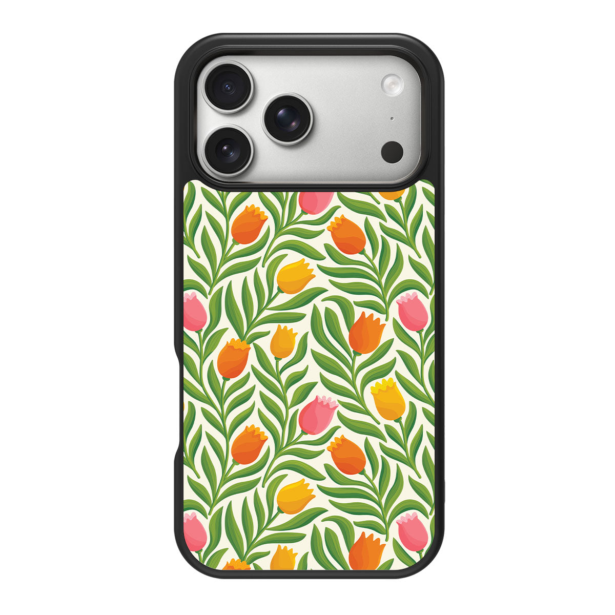 Floral iPhone 17 Pro Max Case – Spring Tulips