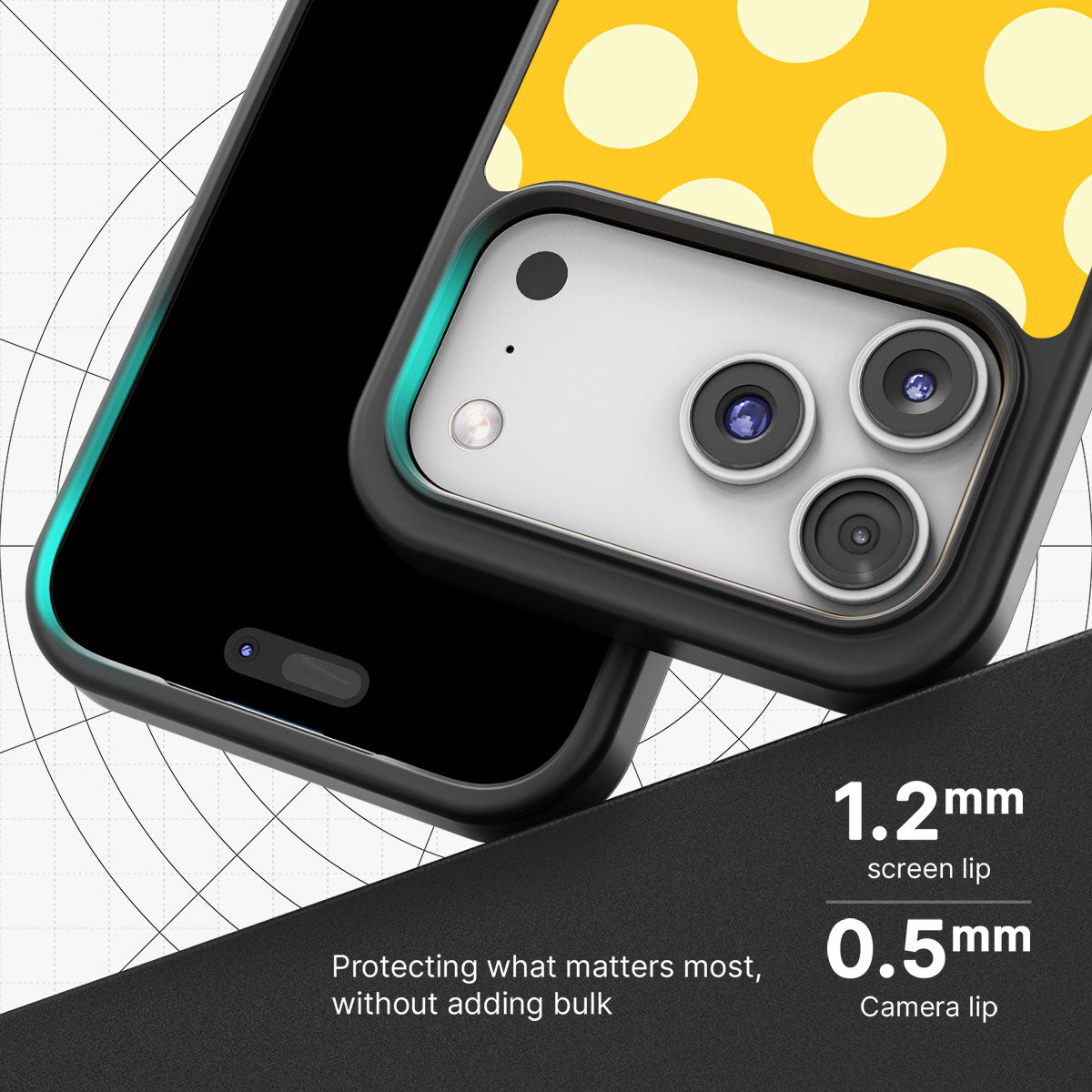Sunny Dots - iPhone 17 Pro Max Case #case type_core (magsafe), #case type_core (non magsafe)