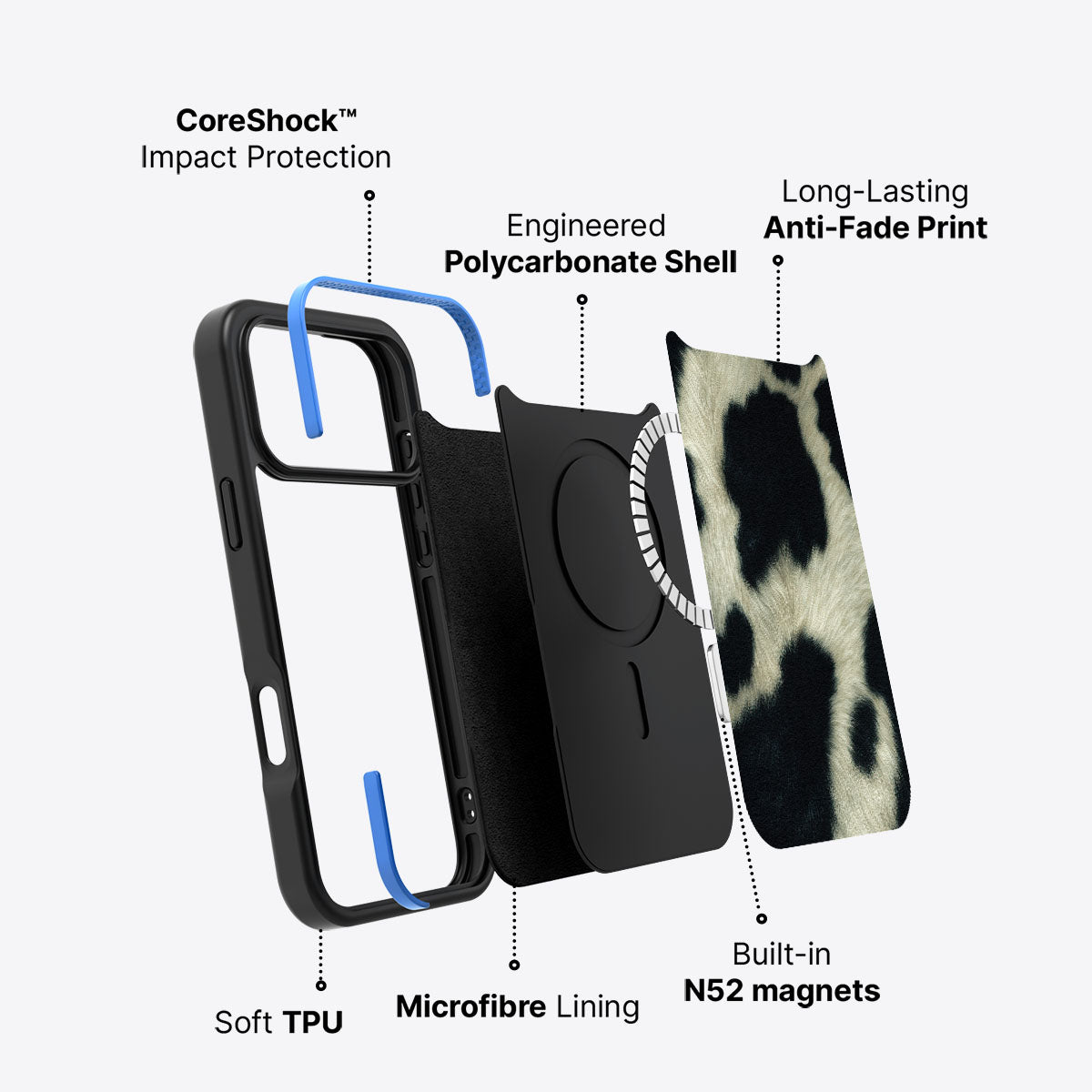 Swiss Cow - iPhone 17 Pro Max Case  #case type_core (magsafe)