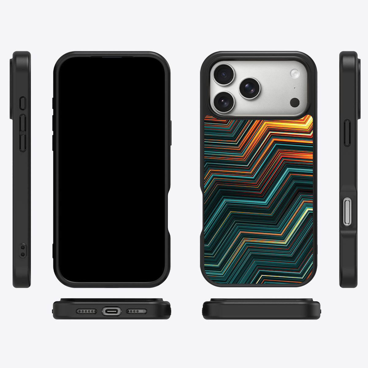 Techno Waves - iPhone 17 Pro Max Case #case type_core (magsafe), #case type_core (non magsafe)
