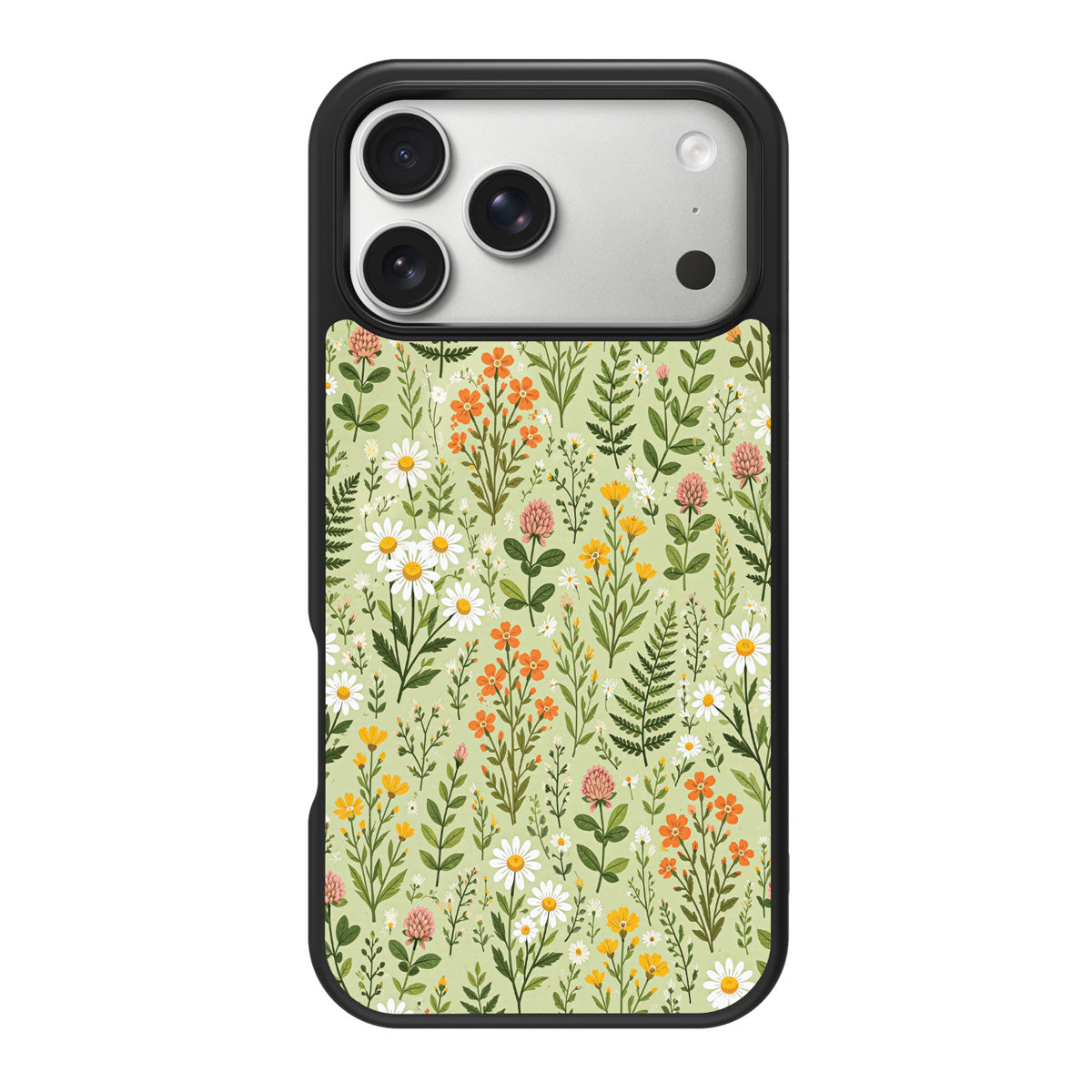 Wildflower Meadow design back view – iPhone 17 Pro Max case