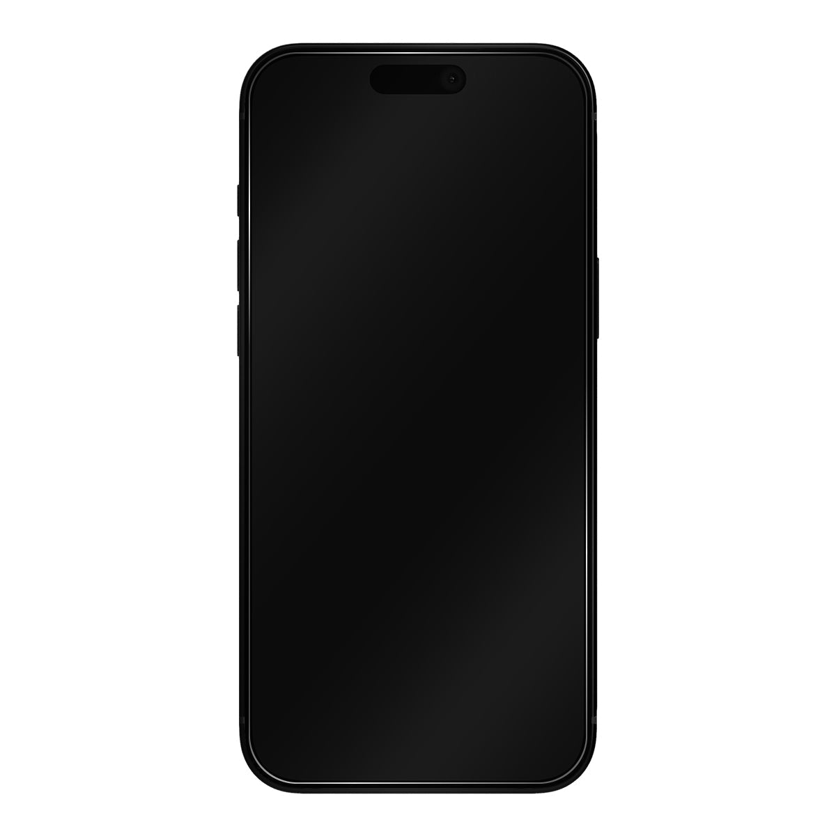 iPhone 18 Pro Max screen protector fitted edge-to-edge on a black iPhone, front view