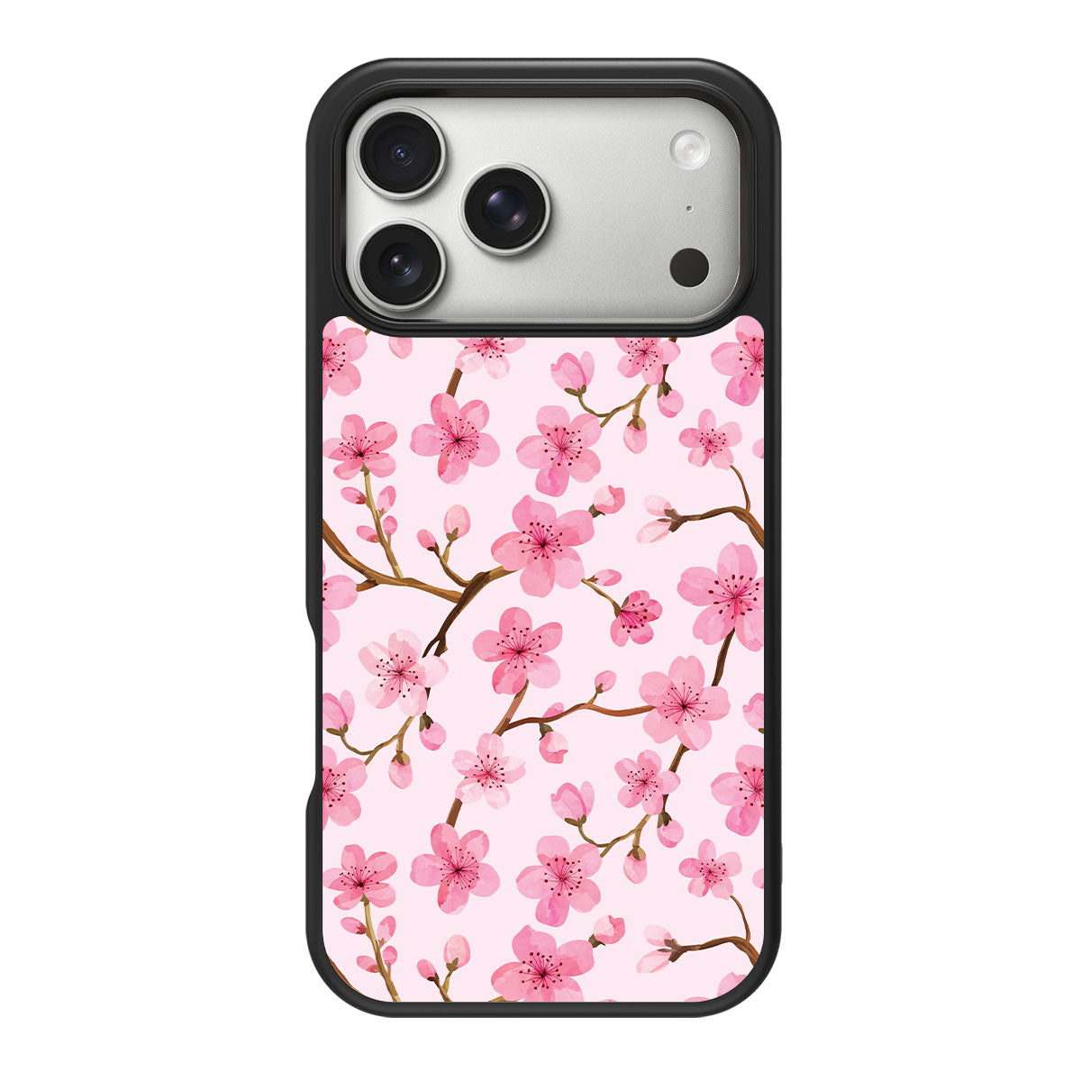 Cherry Blossom design back view – iPhone 18 Pro case