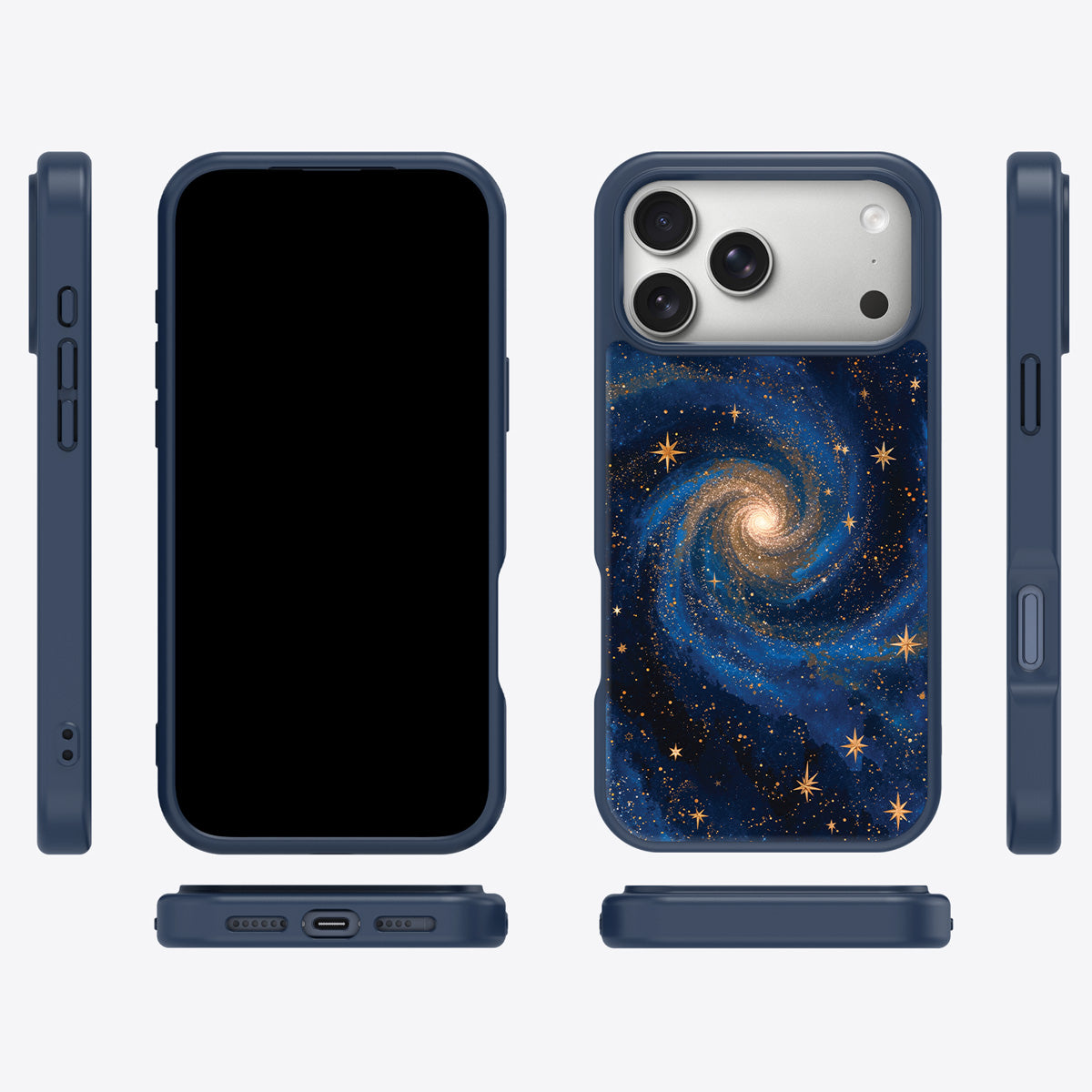 Cosmic Tide MagSafe case cover – multi-angle view