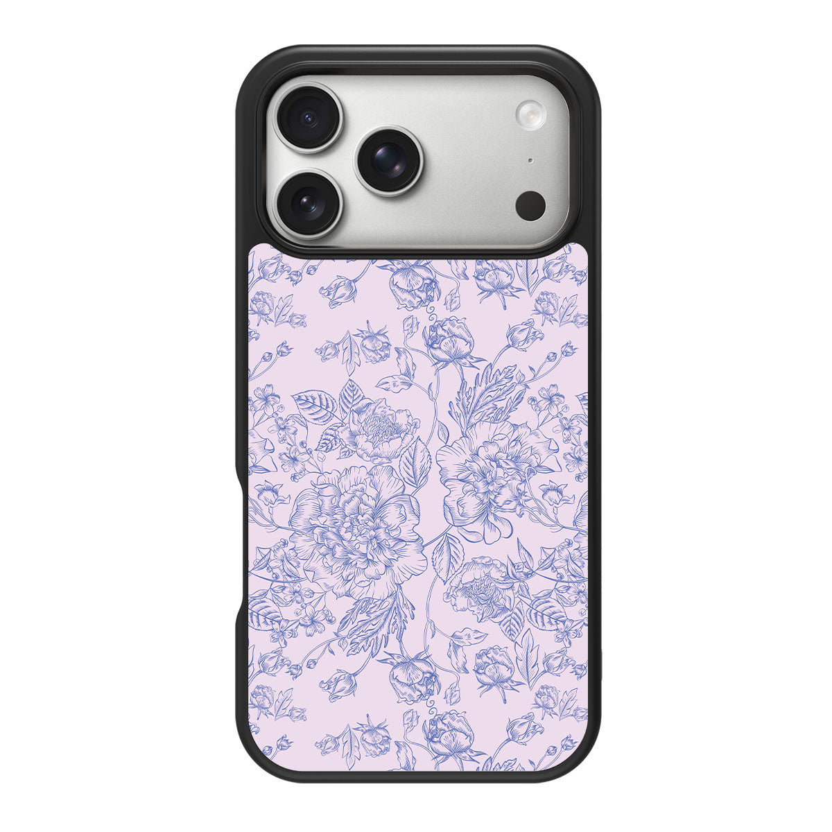 Etched Botanics design back view – iPhone 18 Pro case