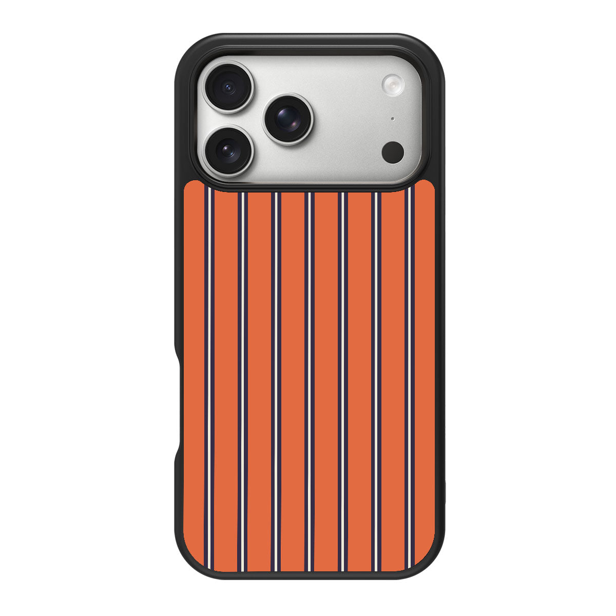 Flared Orange design back view – iPhone 18 Pro case