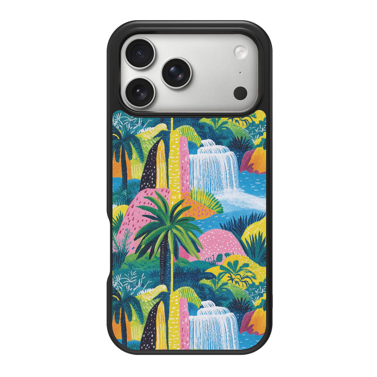 Lively Amazon design back view – iPhone 18 Pro case