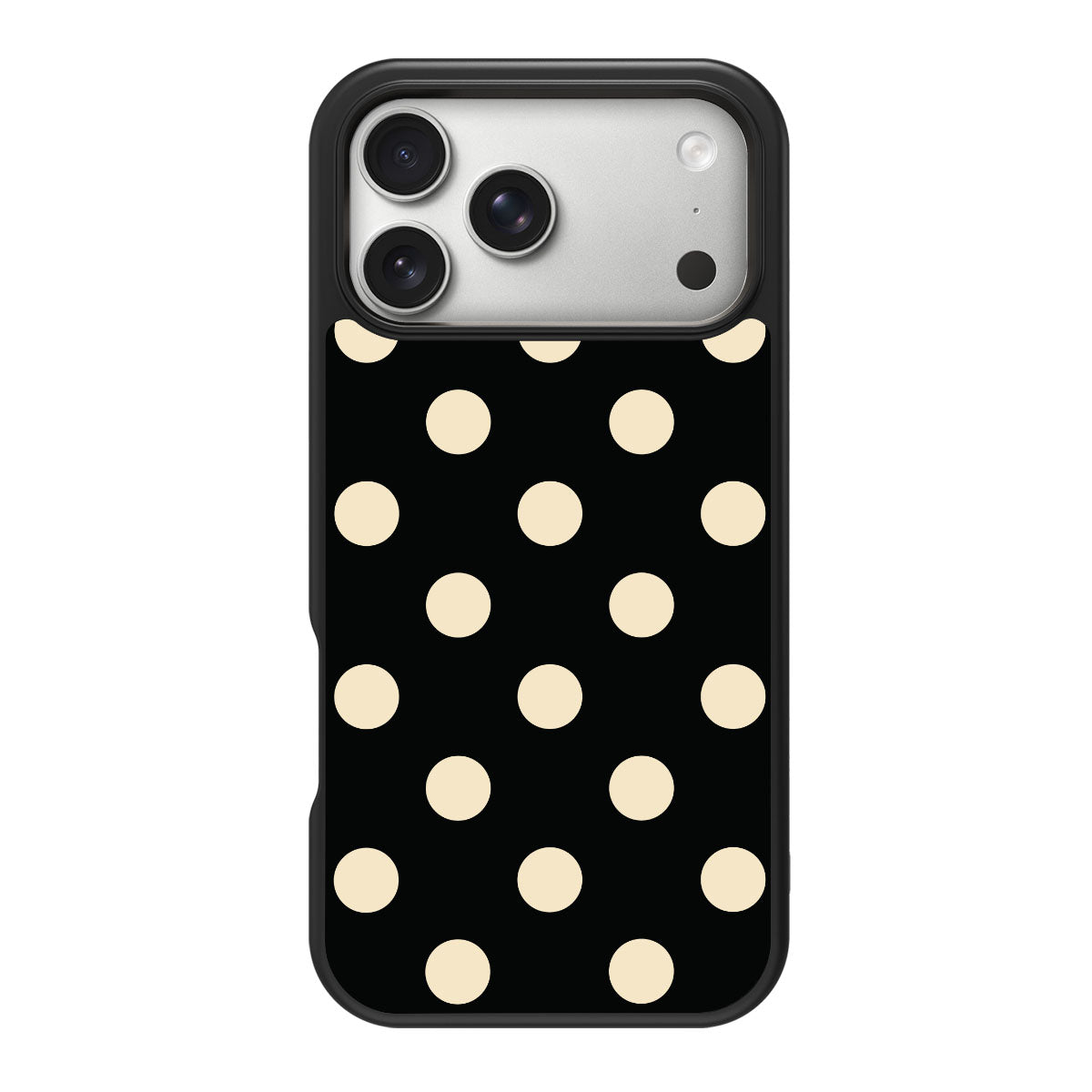 Noir Cream design back view – iPhone 18 Pro case