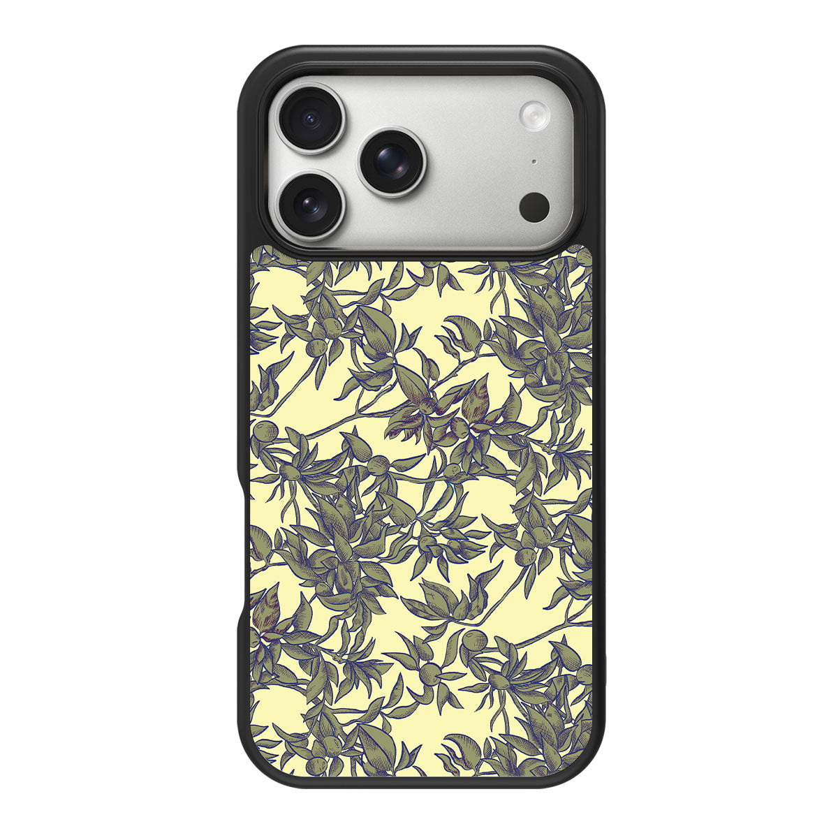 Picking Olives design back view – iPhone 18 Pro case