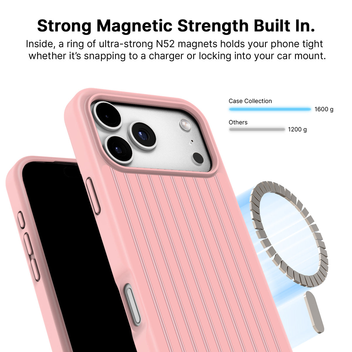iPhone 18 Pro MagSafe case – Sorbet Pinstripe design
