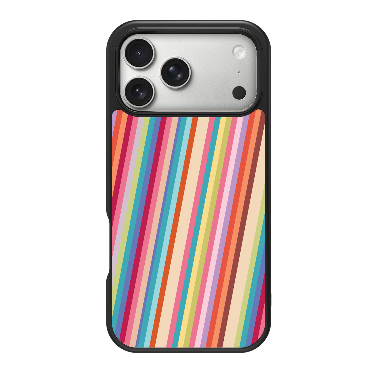 Candy Stripe design back view – iPhone 18 Pro Max case