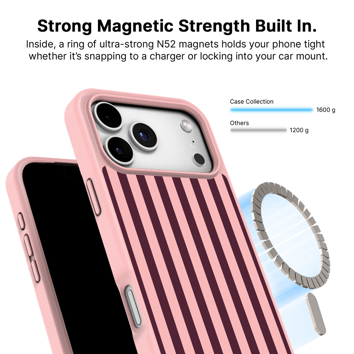 iPhone 18 Pro Max MagSafe case – Claret Awning design