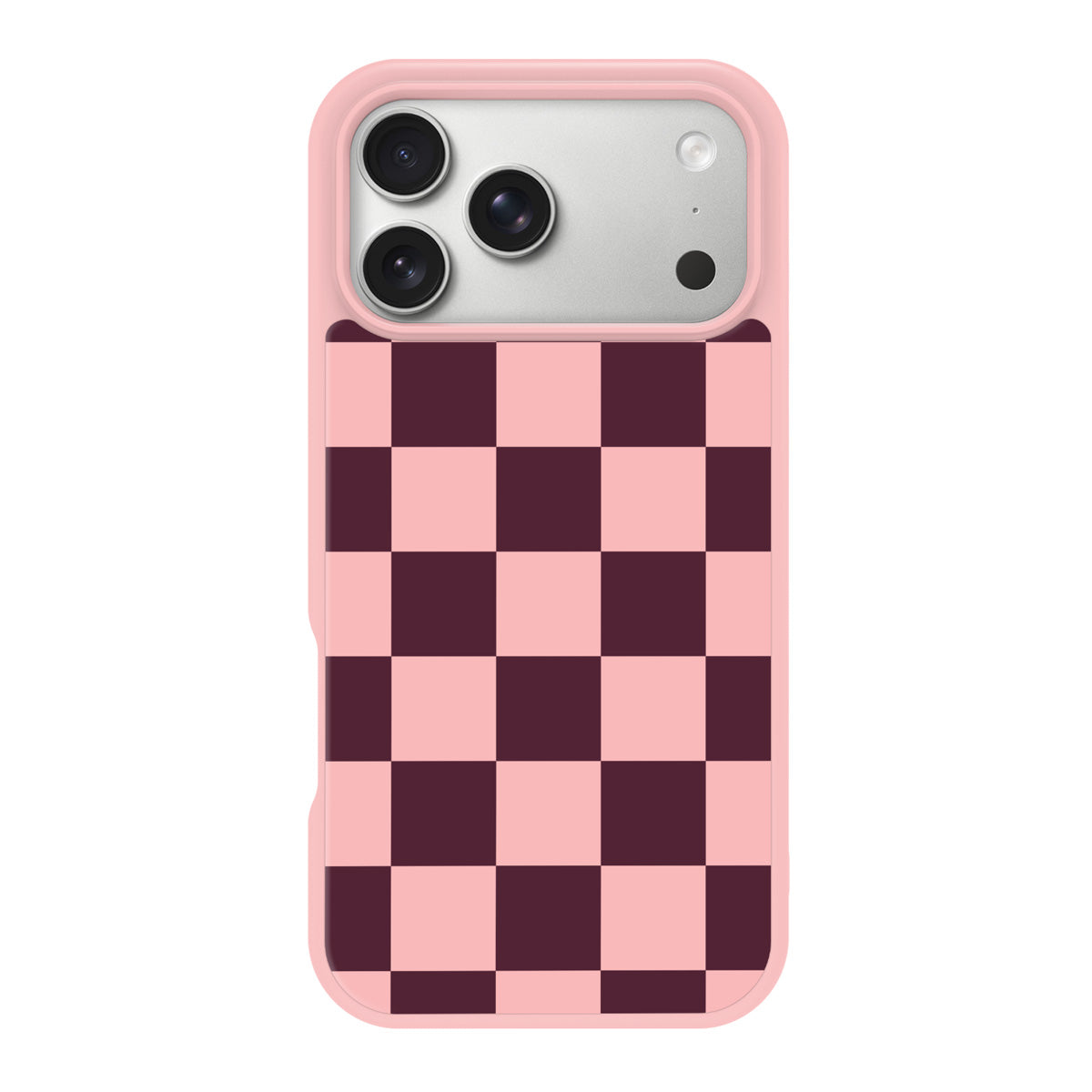 Claret Tile design back view – iPhone 18 Pro Max case