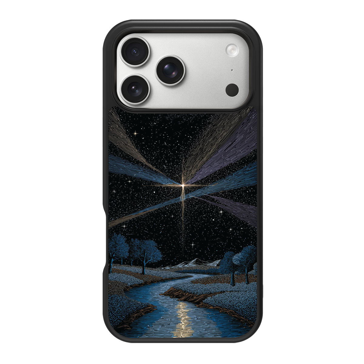 Celestial Designer iPhone 18 Pro Max Case – Falling Star | MagSafe