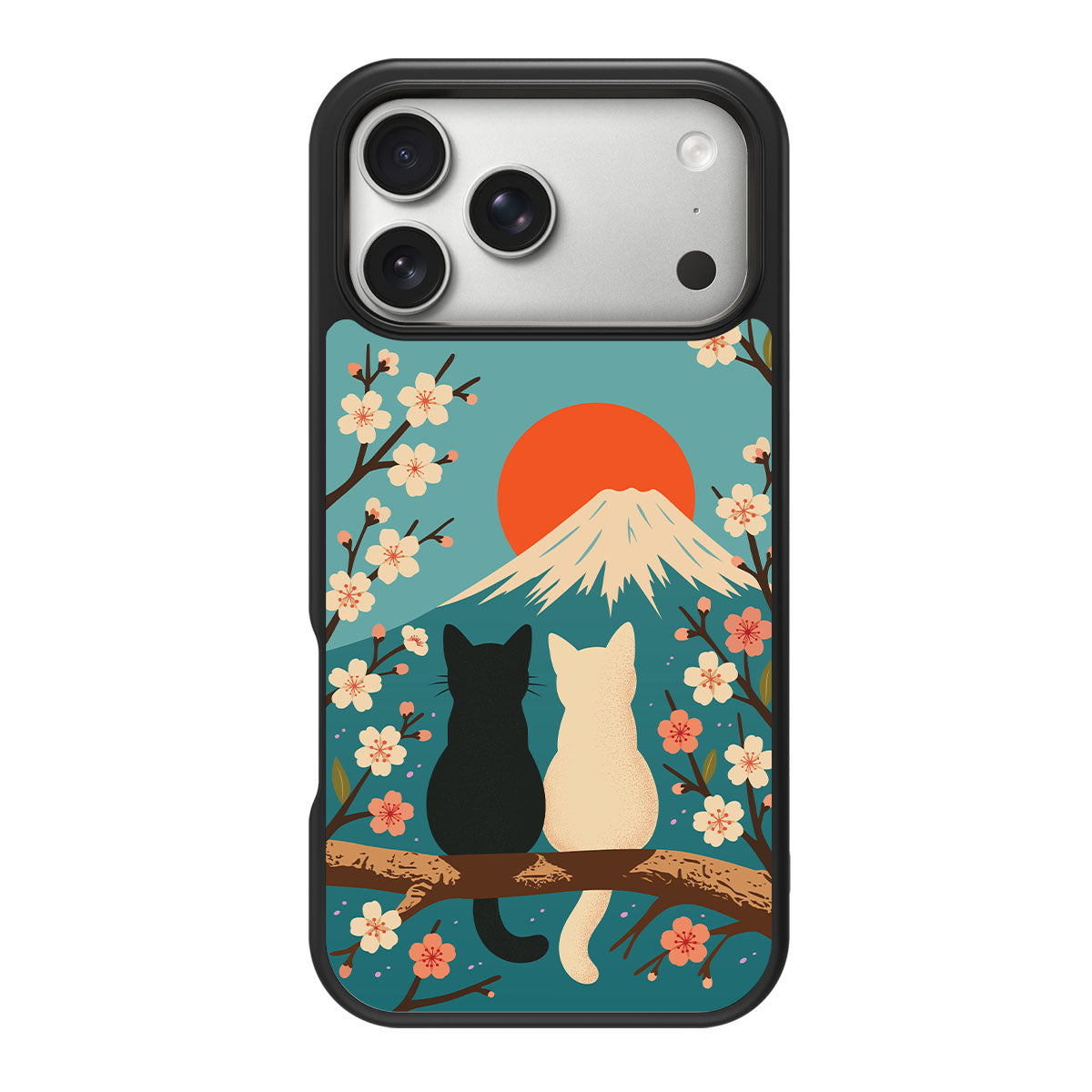 Fuji Cats design back view – iPhone 18 Pro Max case