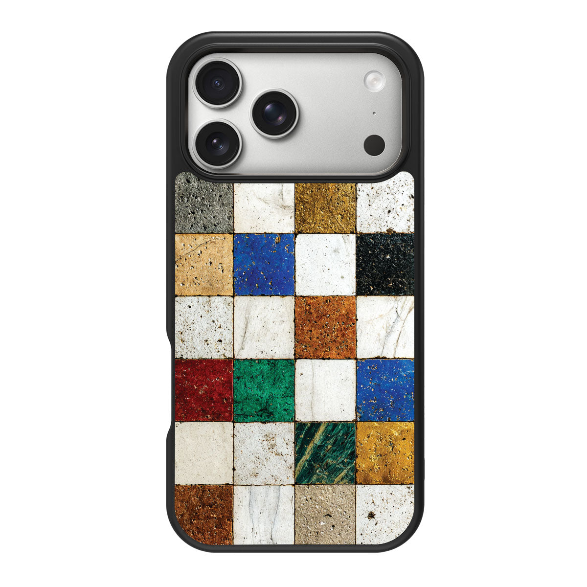 Heritage Mosaic design back view – iPhone 18 Pro Max case