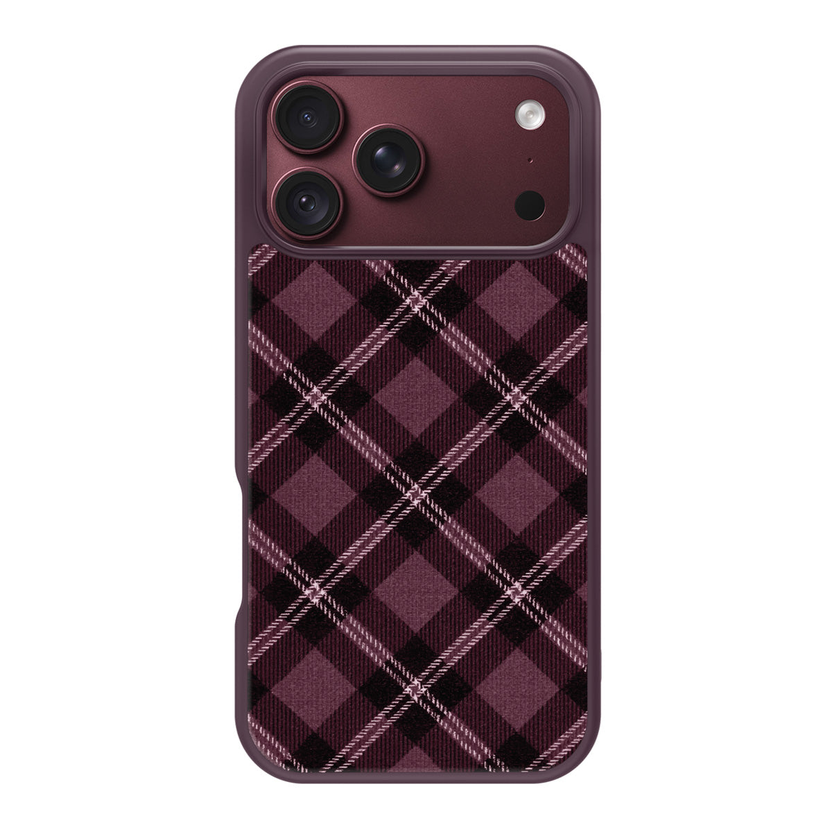 Merlot Weave design back view – iPhone 18 Pro Max case