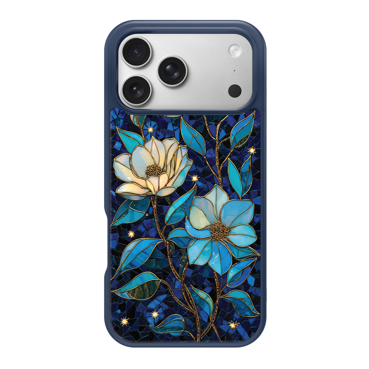 Midnight Magnolia design back view – iPhone 18 Pro Max case