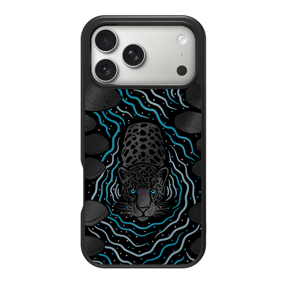 Black Cat Designer iPhone 18 Pro Max Case – Midnight Panther | MagSafe